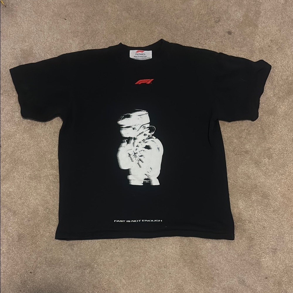PacSun Black and White F1 Kids T-Shirt
